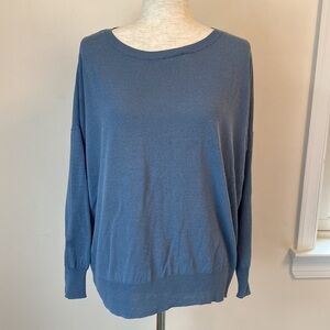 Zara fine gauge oversized knit pullover sweater